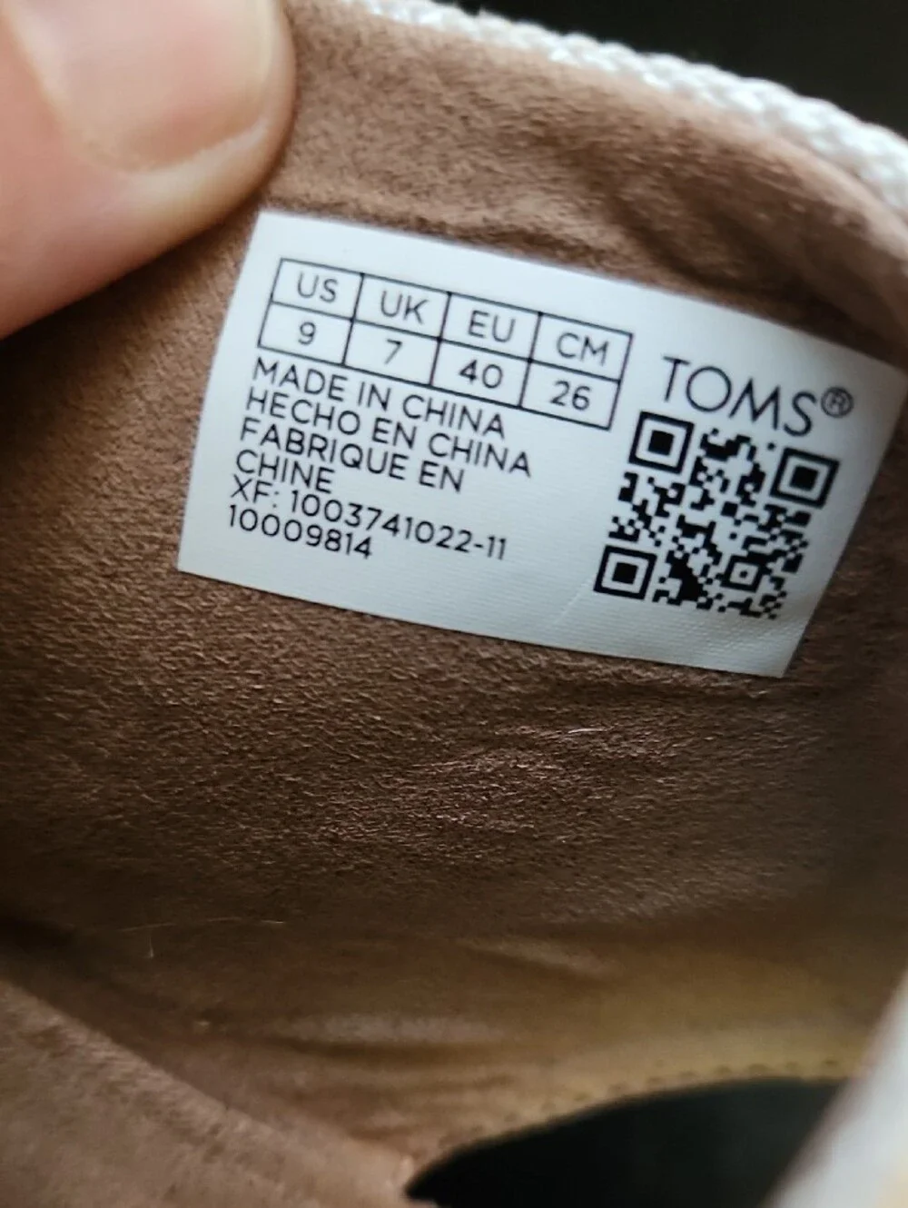 TOMS Cream Canvas Slingback Square Heels Sandals